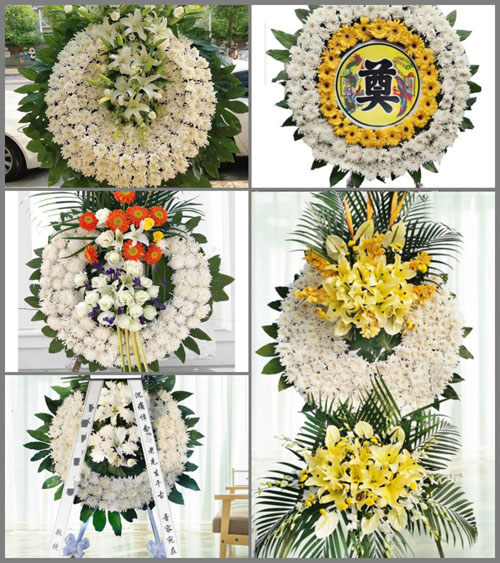广东汕尾市陆丰市八万镇新坑村花圈速递